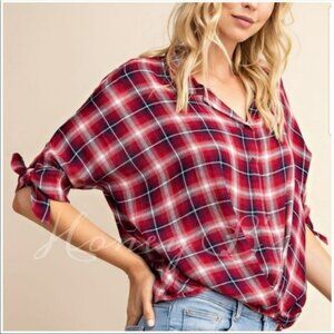 Sale Price - Classic Plaid Red/Black Top